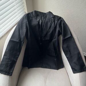 Modern One-Button Blazer- New